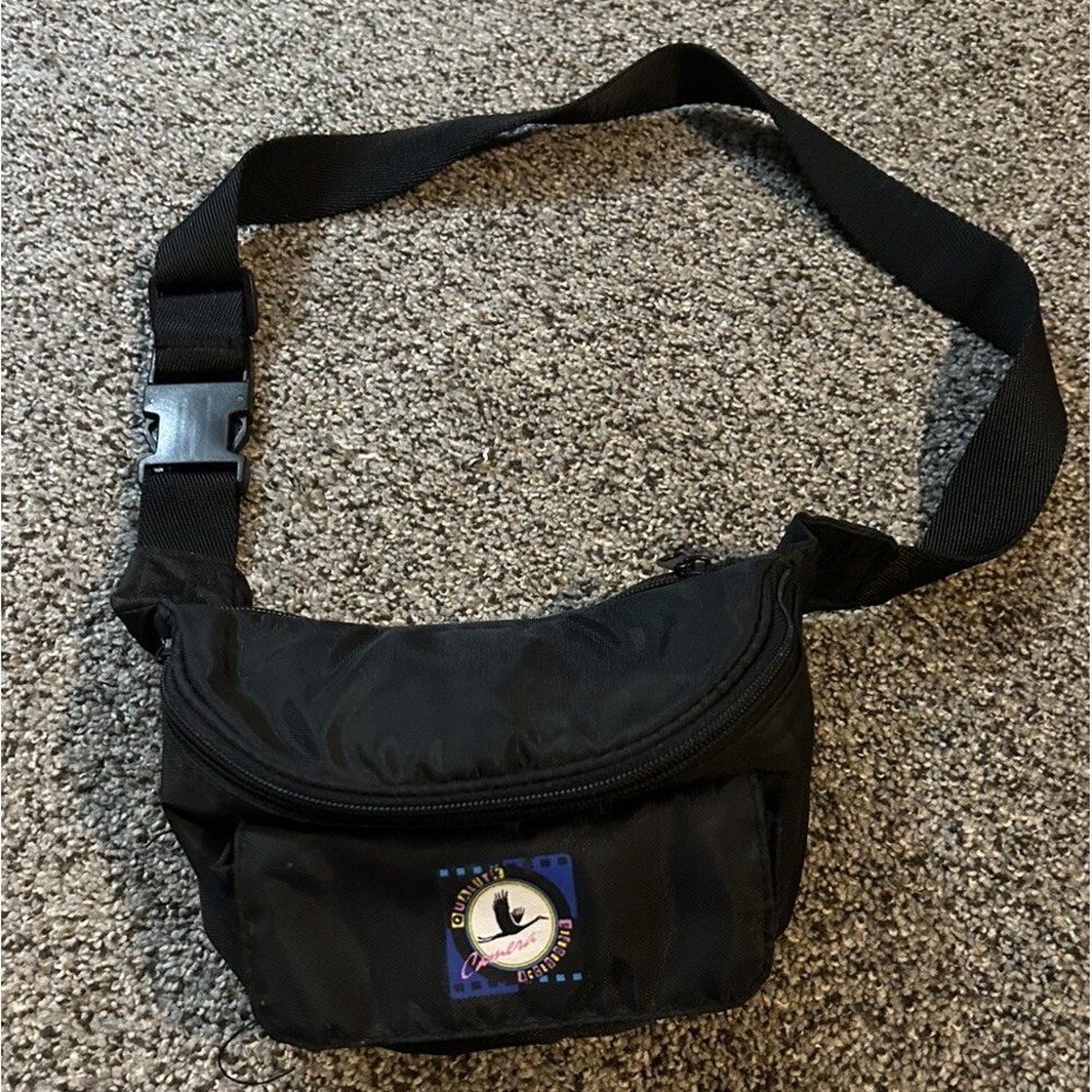 Vintage Fanny Pack Waist Bag Black Quality Camera Accessories 80s 90s